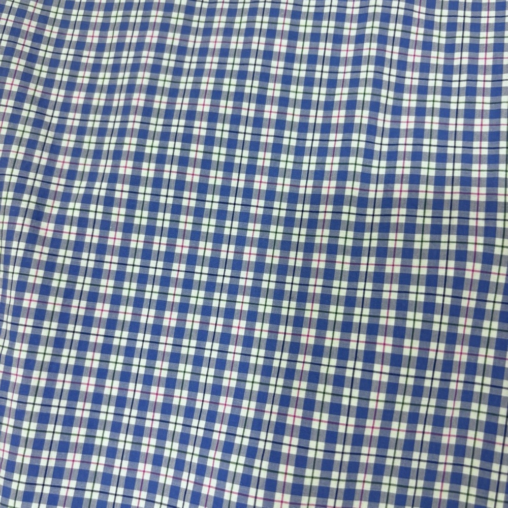 Ralph Lauren Men 3XB Blue & White Checkered Plaid Long Sleeve Button Down Shirt - Picture 9 of 12